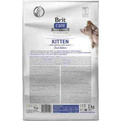 Сухий корм для кішок Brit Care Cat GF Kitten Gentle Digestion Strong Immunity з лососем 2 кг (8595602565047) Вінниця