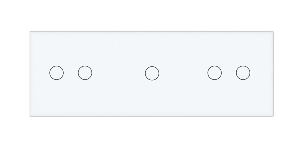 Розумний сенсорний ZigBee вимикач 5 сенсорів (2-1-2) Livolo білий скло (VL-C702Z/C701Z/C702Z-11) Коломыя - изображение 8