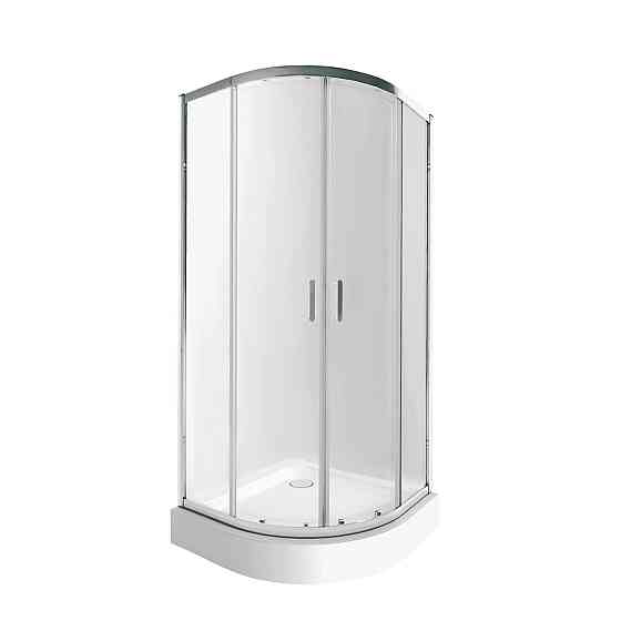 Набор Qtap душевая кабина Taurus CRM1011AC6 Clear 2020x1000x1000 мм + поддон Robin 301112 100x100x12 см с сифоном Киев