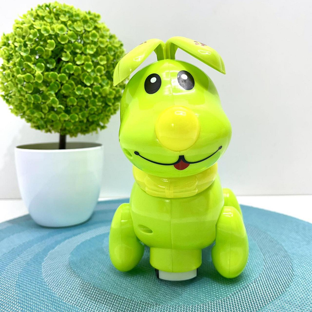 Собачка інтерактивна Limo Toy їздить світиться махає головою та хвостом Зелена (EM 070 A) Чернігів - фото 2