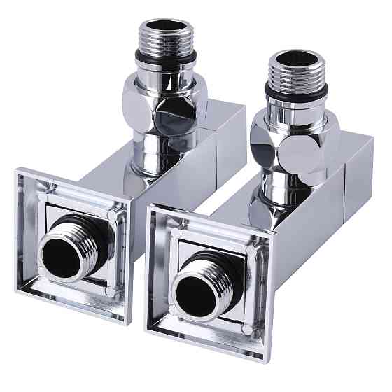 Набір Кран напівобертовий кутовий з американкою SOLOMON LUX 1/2″ CUBE CHROM 8888 (1уп.) Луцк