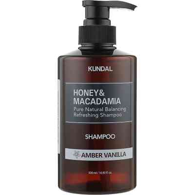 Шампунь Kundal Honey &amp; Macadamia Nature Shampoo Amber Vanilla 500 мл (8809568742047) Вінниця