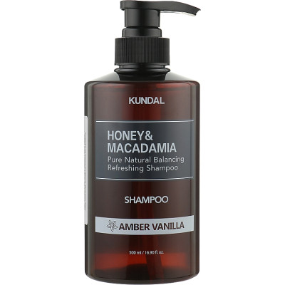 Шампунь Kundal Honey & Macadamia Nature Shampoo Amber Vanilla 500 мл (8809568742047) Винница - изображение 1
