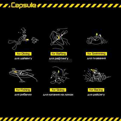 Чохол до моб. телефона Armorstandart Capsule Waterproof Case Black (ARM59233) Вінниця