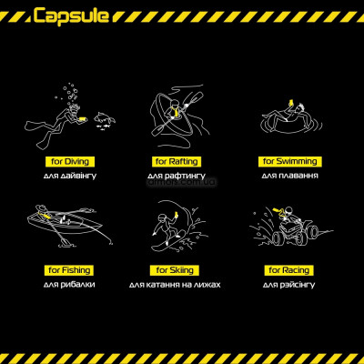 Чохол до моб. телефона Armorstandart Capsule Waterproof Case Black (ARM59233) Вінниця - фото 3