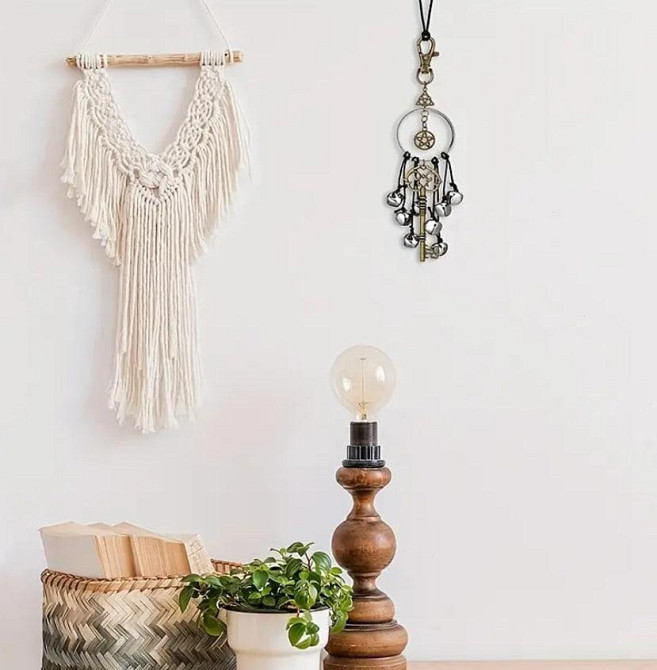 Подвеска с колокольчиками. Ведь минский декор на стену. Латунный колокольчик для защиты. Киев - изображение 4