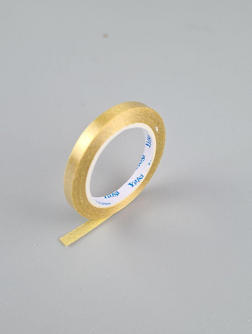Стрічка для повітряних куль і подарунків 0.5 см х 5 метрів золота (1 пачка) Харків - фото 2