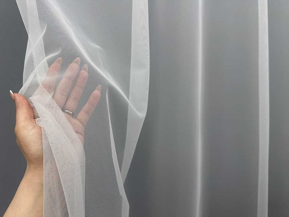 Тюль VR-Textil 1648т Грек-сітка омбре Сірий 300х270 см (42-0623) Київ - фото 4