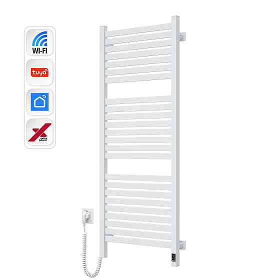 Електрична сушарка для рушників NAVIN Авангард X 480х1200 Sensor з WI-FI лівобічна, біла Київ