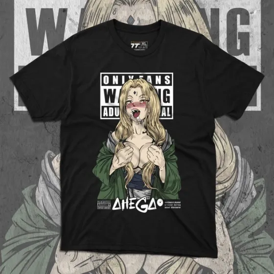 Футболка для підлітка хлопчика з принтом Наруто Цунаде Ахегао Розмір 160 Anime10748 Дніпро