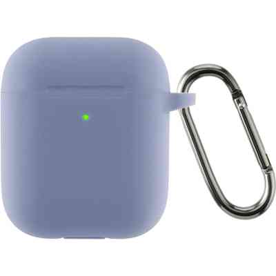 Чохол для навушників Armorstandart Ultrathin Silicone Case With Hook для Apple AirPods 2 Lavender Grey (ARM59684) Вінниця