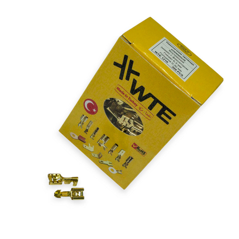 Наконечник дроту "мама" 6,3мм (300шт) WTE WTE1216 Мукачево - фото 1