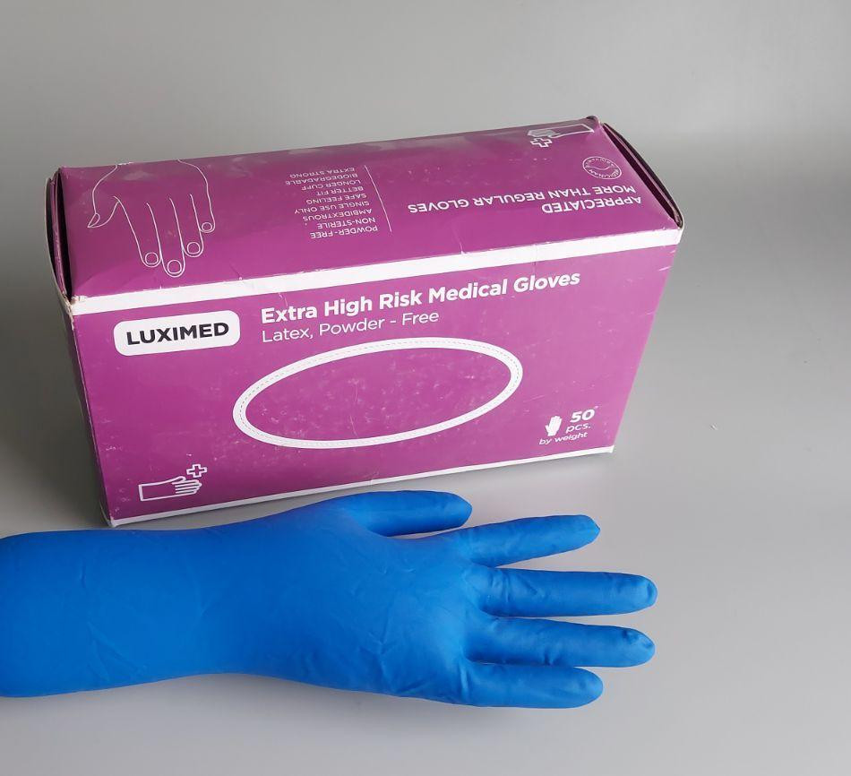 Гумові рукавички "Амбулаторія" LUXIMED 50 шт. (S) (1 пачка) Харків - фото 2