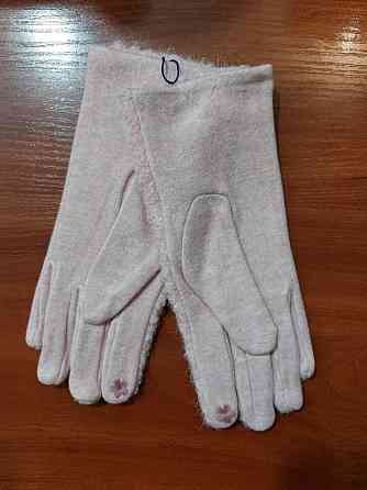 Перчатки сенсорные женские теплые one size розовый Киев