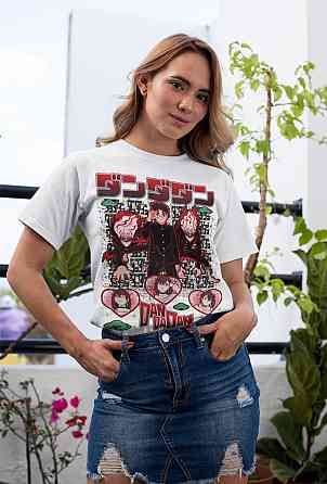 Футболка для мальчика аниме Дандадан Окарун Момо Айасе оверсайз (рост от 165 до 180 ) Черний AnimeJ0398m Днепр