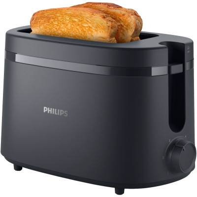 Тостер Philips Essentials Collection 650Вт, пластик, темно-сірий (HD2510/90) Винница - изображение 5