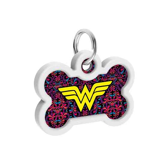 Адресник для собак и кошек металлический WAUDOG Smart ID с QR паспортом, рисунок 