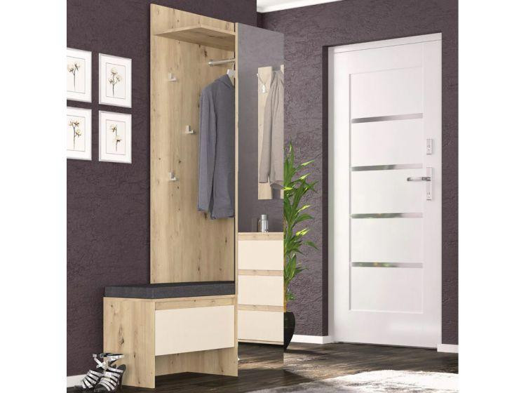 Комод 3Ш Торіно на 3 шухляди 84.1х77.3х35 см - Дуб Артизан + Шампань Львів - фото 4