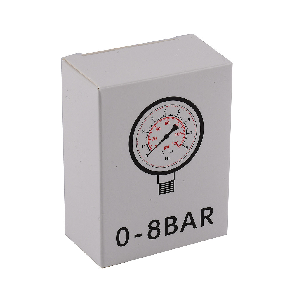 Манометр 8 атм. 50 мм нижнє під'єднання сталевий корпус Тернопіль - фото 2