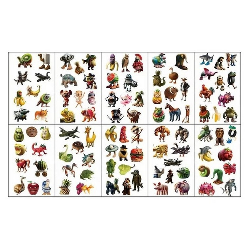 Детские временные тату 