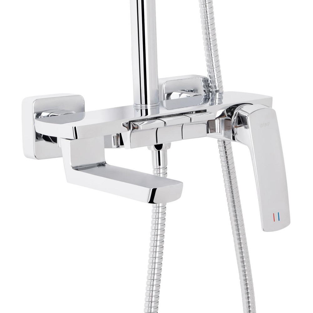 Душова система універсальна Qtap Tern на три споживачі (з виливом) QTTER111CRM47591 Chrome Київ - фото 3