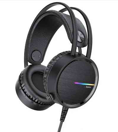 Проводные игровые наушники Hoco W100 touring gaming с микрофоном Черные Винница