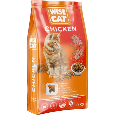 Сухий корм для кішок Wise Cat Mix 10 кг (4820111141302) Вінниця - фото 1
