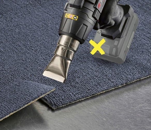 Акумуляторний будівельний фен з РК-дисплеєм Parkside (PPHLGA 20-Li A2) Без акумулятора! Нововолинськ - фото 10