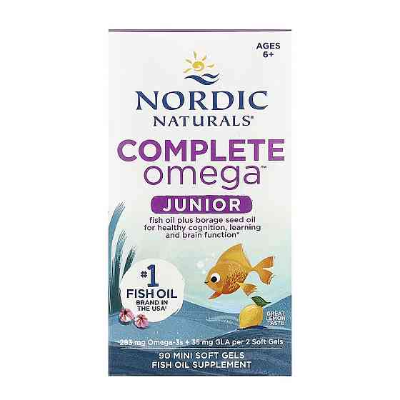 Омега для детей Nordic Naturals Complete Omega Junior 90 мини гел капс лимон Киев