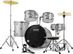 Ударная установка  Zestaw perkusyjny VEVOR, 5-częściowy, pełnowymiarowa perkusja z tomami basowymi, werblem, Киев