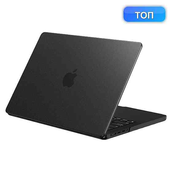 Чохол накладка для MacBook Pro 14 EooCoo M1 M2 M3 M4 M5 2021-2026 жорсткий ультратонкий корпус матовий чорний вирізи захист кутів Київ