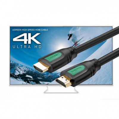 Кабель мультимедийный HDMI M to HDMI M 1.0m black Ugreen (10115) Винница - изображение 2