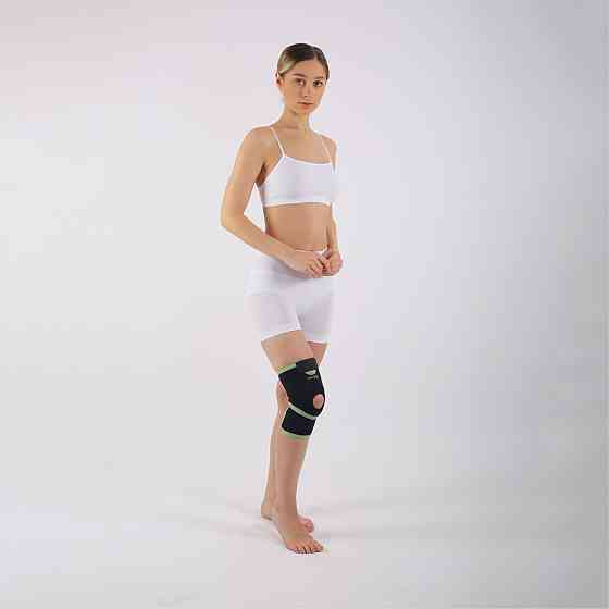 Бандаж на коліно неопреновий, компресійний з пружинами по обидва боки ORTHOPEDICS MEDICAL SMT2101, Розмір XL Кам'янець-Подільський