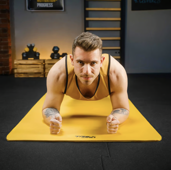 Коврик для йоги TX-019NGM NBR 1см 190х80 жовтий Київ