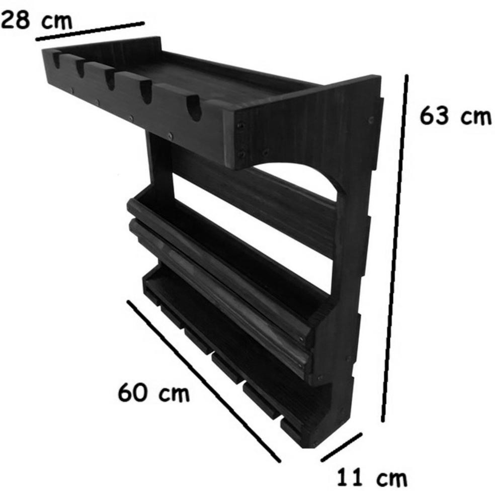 Настінна винна полиця "Урукава" капучино Миколаїв - фото 2