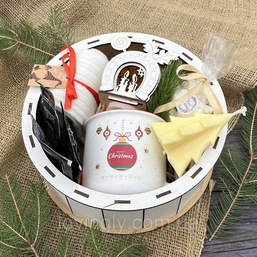 Подарунковий бокс на Новий рік і Різдво - святкова чашка, чай, Парварда Ірпінь - фото 6