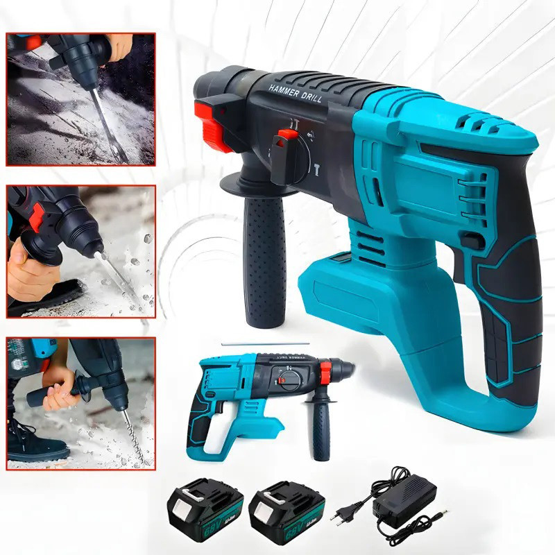 Перфоратор прямой ударный для строительства KRAFFTEC, Дрель-перфоратор в чемодане GU-54 Киев - изображение 7