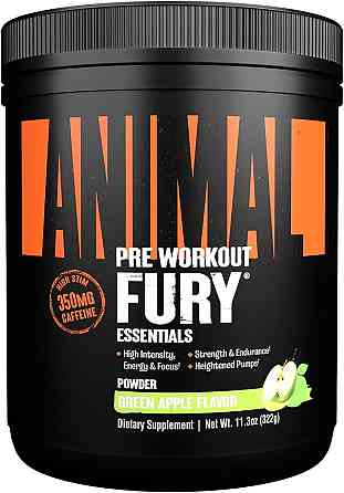 Передтренувальний комплекс Universal Nutrition Animal Fury 322 g (Green Apple) Луцьк