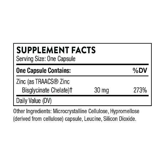 Цинк Бисглицинат Thorne Zinc Bisglycinate 30 mg 60 caps Киев