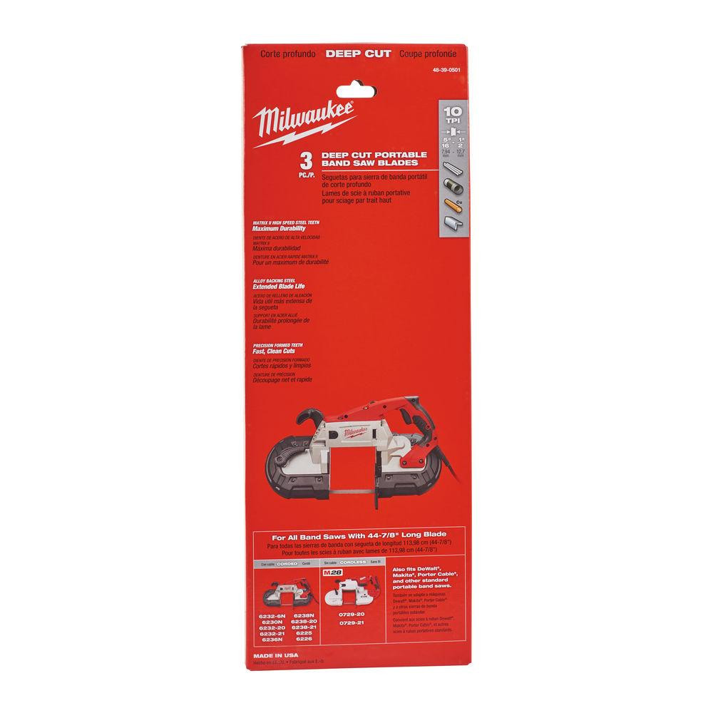 Полотно для стрічок. пили MILWAUKEE, 1140 мм, ш.зуб.2,5 мм, (>8 мм проф.), (3 шт.) Одеса - фото 1