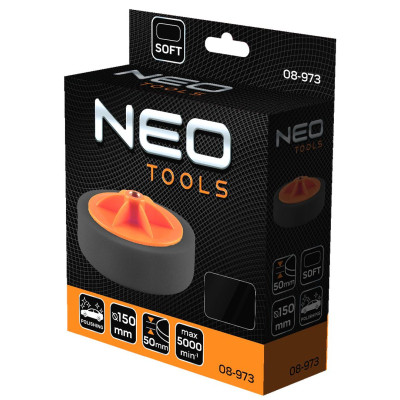 Диск полировальный Neo Tools полировальный, губка мягкая, M14, 150x50мм (08-973) Винница - изображение 4