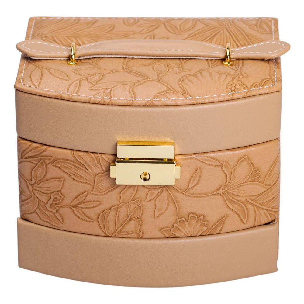 Шкатулка для украшений из эко кожи 3 яруса с замком органайзер для ювелирных изделий HP-5-23BR Киев - изображение 7