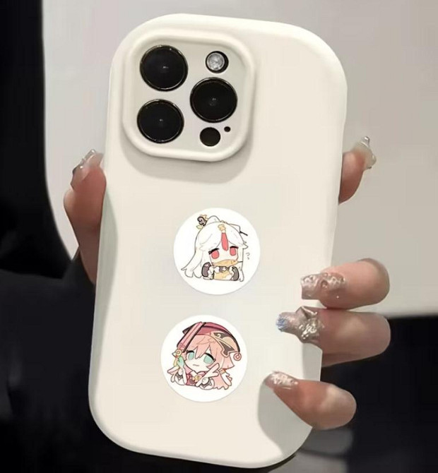 Набор наклеек Genshin Impact – 500 шт (14 дизайнов) мультяшных наклеек в рулоне Киев - изображение 11