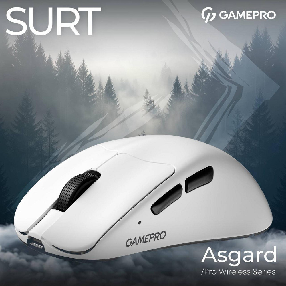 Миша бездротова GamePro Asgard Surt White (GM017W) ( Білий ) Харків - фото 5
