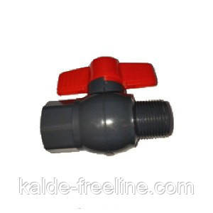 Кран пластиковий з різьбою 1/2" вн.нр Харків - фото 1