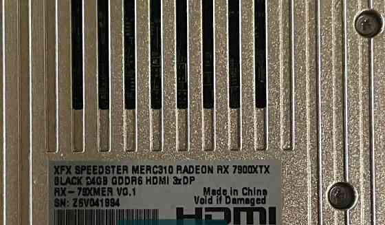 Відеокарта XFX SPEEDSTER MERC 310 AMD RadeonTM RX 7900 XTX. Київ