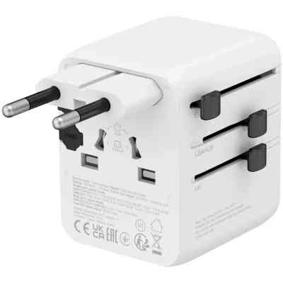 Зарядное устройство Canyon OnTour 20 2xUCB-C + USB-A EU/UK/US/AUS 20W White (CNS-TA20W1005W) Винница