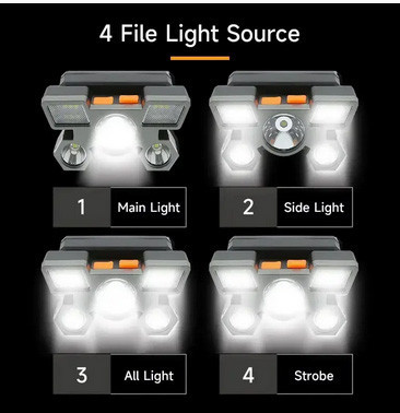 Ліхтар на голову налобний 5 led Київ - фото 2