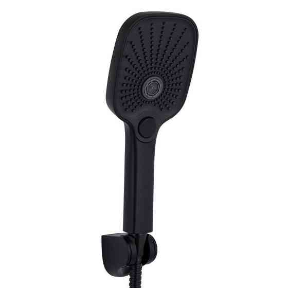 Смеситель для ванны Qtap Gemini c душевым гарнитуром QTGEM259BLM45682 Black Matt черный Киев