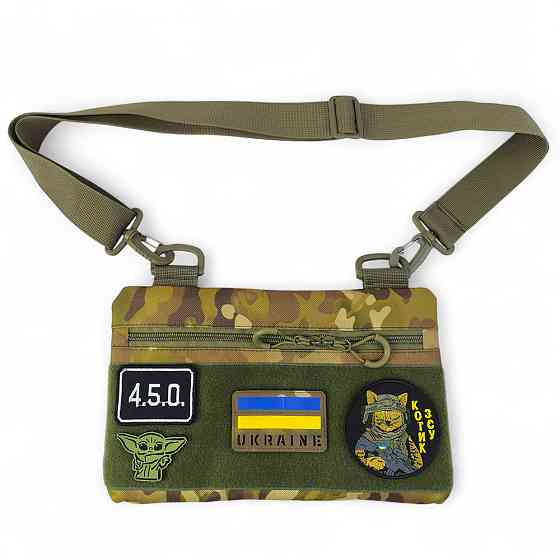 Молодежная тактическая сумка для патчей на плечо с 4 карманами multicam RU-71 Одесса